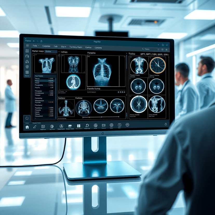 Hospital imaging system for centralized patient care